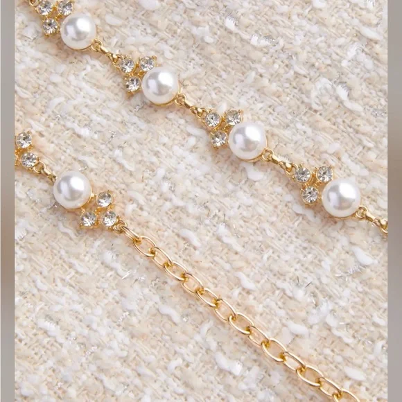 Cider Cream Fit and Flare Bell Sleeve Tweed Dress - Picture 2 of 4